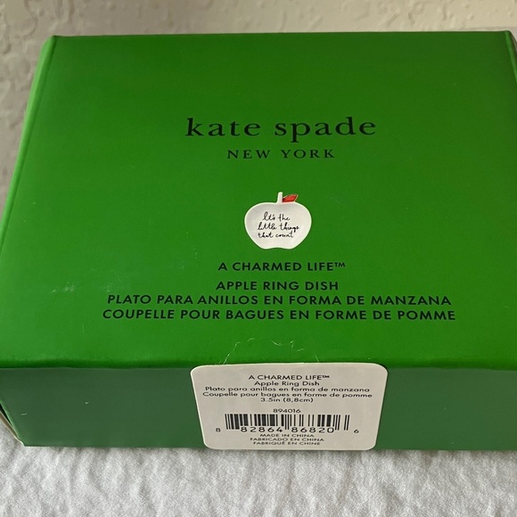 Kate Spade: “A Charmed Life” Apple Ring Dish- Gold Tone Leaf- Ceramic - Picture 10 of 12